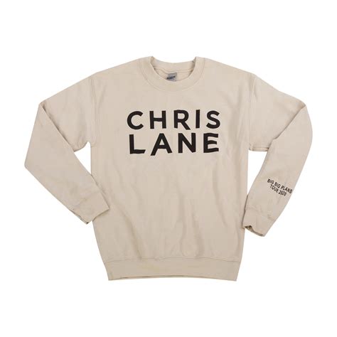 Chris Lane "Big Big Plans" 2019 Tour Crewneck | Shop the Chris Lane ...