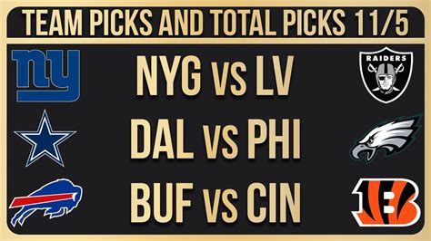 FREE NFL Picks Today 11/5/23 NFL Week 9 Picks and Predictions - Win Big ...