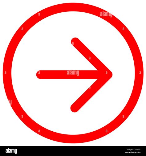 red Arrow pointing right direction symbol. red Directional Arrow sign icon. Flat right arrow ...