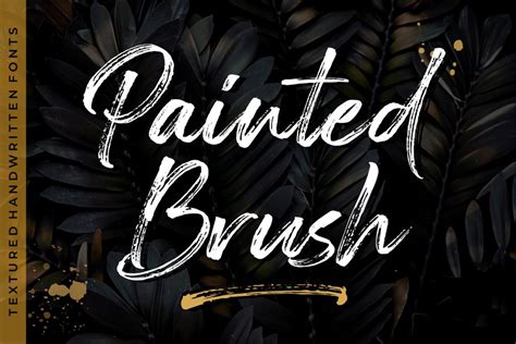 Painted Brush Fonts - Intro in 2020 | Brush font, Handmade font, Brush script