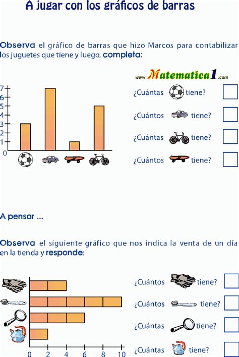 A Jugar Con Los Gr Ficos De Barras Ficha De Matem Ticas De Primaria ...