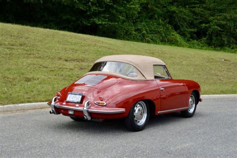 1963 Porsche 356 C Cabriolet in Ruby Red with Tan Leather - Classic ...