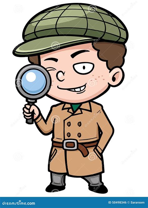 Detective stock vector. Illustration of investigating - 50498346