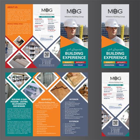 Construction company Tri-fold brochure | 110Designs