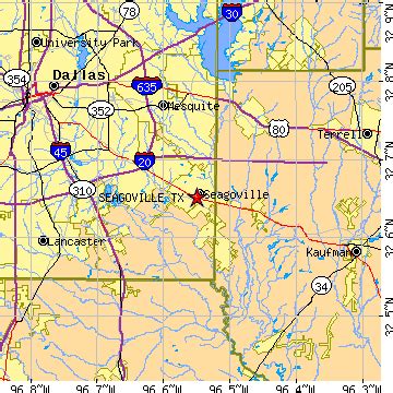 Seagoville, Texas (TX) ~ population data, races, housing & economy