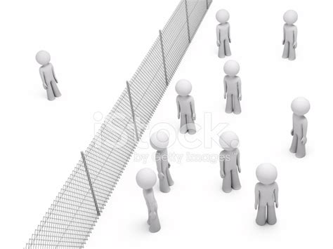 People Separated By A Fence Stock Photo | Royalty-Free | FreeImages