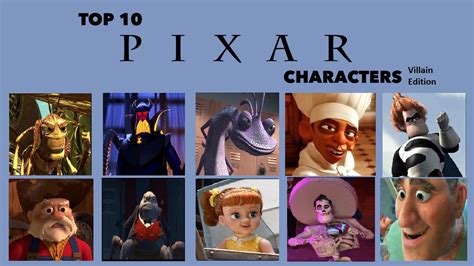 Top 10 Pixar Villains by Ivonalan on DeviantArt