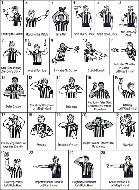 Volleyball Referee Hand Signals