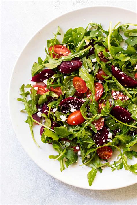 Pickled Beet Salad with Arugula and Tomatoes - Girl Gone Gourmet