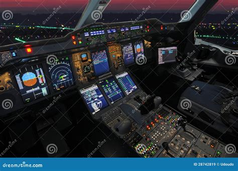 Airbus Cockpit Royalty Free Stock Images - Image: 28742819