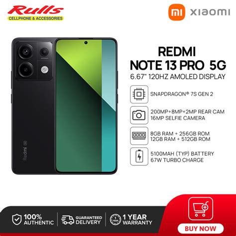 Xiaomi Redmi Note 13 Pro 5G Smartphone | 8GB+256GB / 12GB+512GB ...