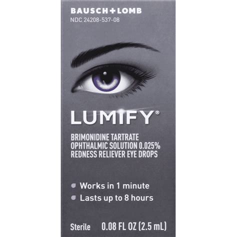 Lumify Eye Drops, Redness Reliever (0.08 oz) - Instacart