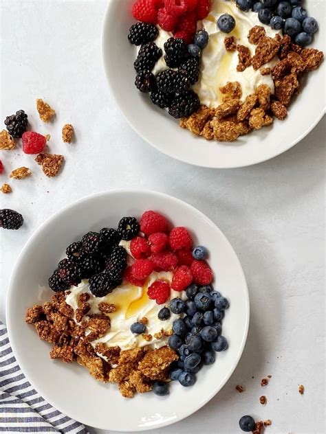 Greek Yogurt with Granola and Fruit - My Casual Pantry