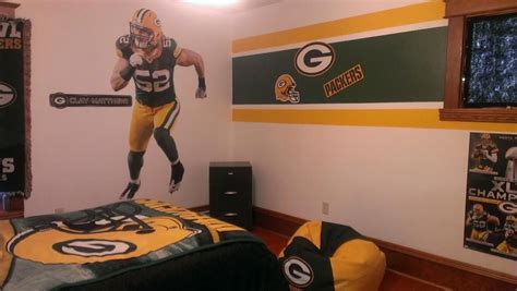 Green Bay Packers bedroom for my son. | Green bay packers bedroom ...