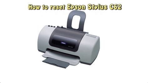 Reset Epson C62 Waste Ink Pad Counter - YouTube