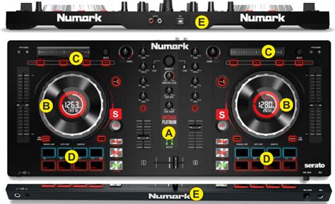 VirtualDJ - Hardware Manuals - Numark - Mixtrack Platinum - Layout