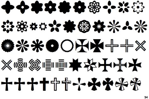 Identifont - Acta Symbols Flowers