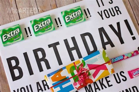 Candy Gram Birthday Card {printable} | Candy birthday cards, Birthday candy posters, Candy cards