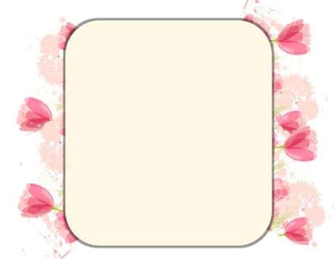 Free Printable Flower Border