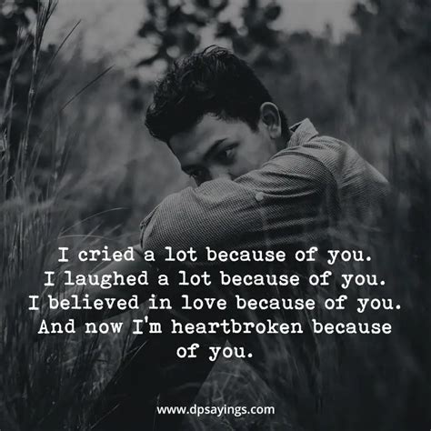 85 Emotional Broken Heart Quotes And Heartbroken Sayings - DP Sayings ...