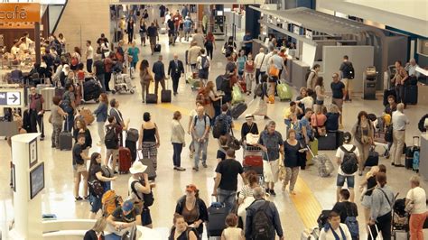 22 06 2016 - Rome Italy Crowded Airport Stock Footage SBV-319101276 ...