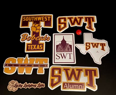 Southwest Texas State Universityalumni Letter Logo SWT - Etsy