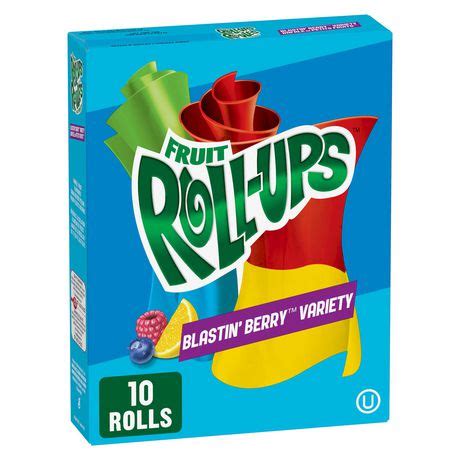 Betty Crocker Fruit Roll-Ups Blastin' Berry Variety Fruit Flavoured Snacks | Walmart Canada