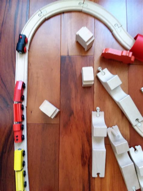 Ikea Wooden Toy Train Set with 35 Pieces Train Tracks and | Etsy