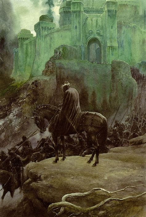 stoneofthehapless: The Witch-King at Minas Morgul; art by Alan Lee From the book Tolkien’s Ring ...