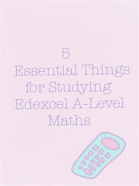 Edexcel A Level, Levels, Essentials, Study, Math, Studio, Math ...