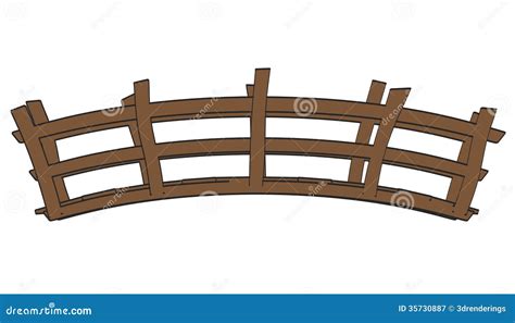 Wooden bridge stock illustration. Illustration of wood - 35730887