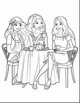 Barbie And Friends Coloring Pages At GetColoringscom  Free Printable sketch template