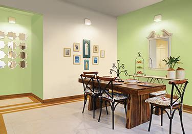 Contemporary Green Dining Room