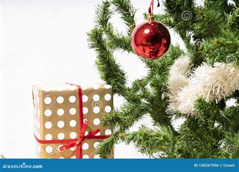 Christmas Tree with Presents Underneath. Stock Photo - Image of tree ...