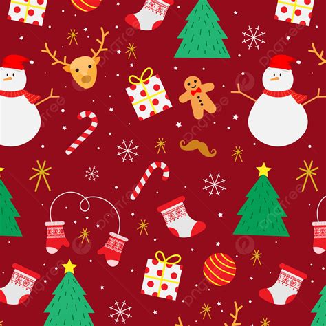 Merry Christmas Cute Pattern And Snow Flakes Decorative Background, Wallpapers, Merry Christmas ...