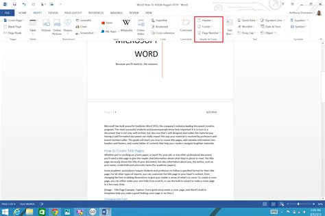 How to add page numbers and a table of contents to Word documents | PCWorld