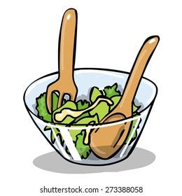 Salad Bowl Drawing Images, Stock Photos & Vectors | Shutterstock