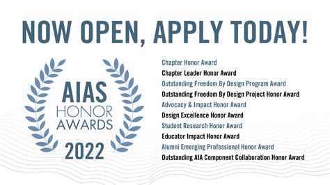 Apply for the 2022 Honor Awards! - AIAS