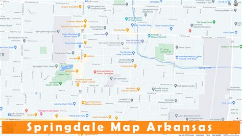 Springdale, Arkansas Map