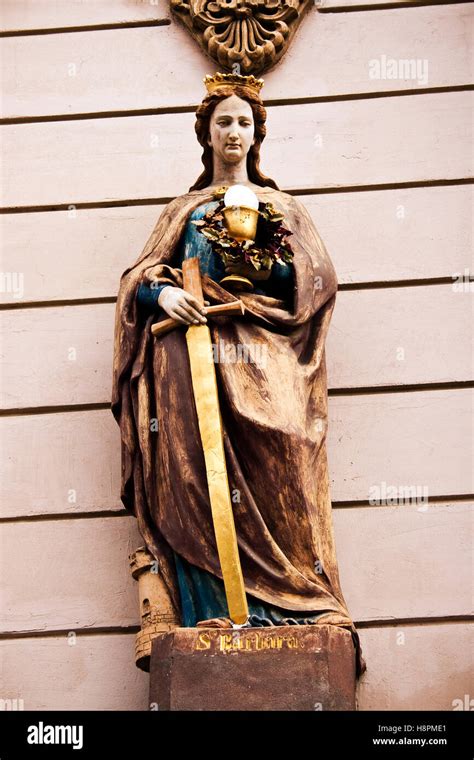 Saint Barbara, statue Stock Photo - Alamy