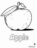 Apple Coloring Pages  Hellokidscom sketch template
