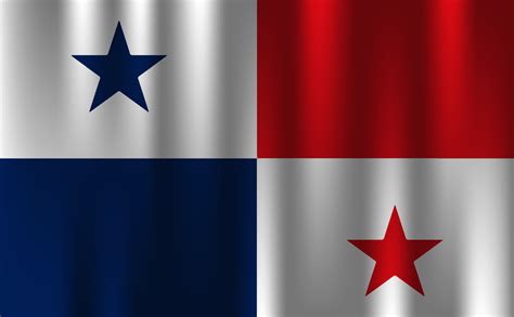 flag of panama country nation symbol 3d textile satin effect background wallpaper vector ...