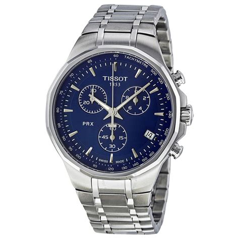 Tissot PRX Classic Chronograph Blue Dial Men's Watch T0774171104100 - T-Classic - Tissot ...