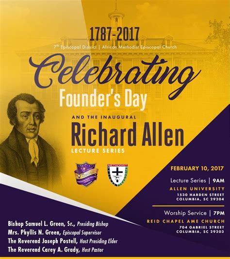 Welcome to the 2017 AME Founder's Day Celebration [DOWNLOAD PROGRAM]