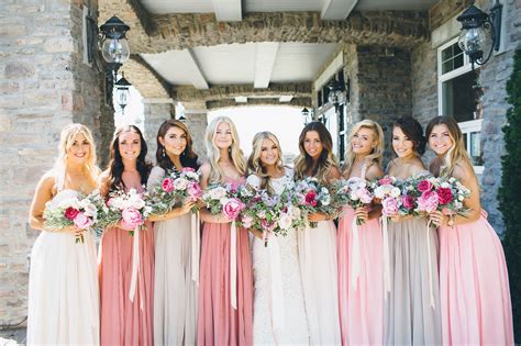 Lindsay Arnold Wedding | Dancing With the Stars | Bridal Party | Blush Bridesmaid Dresses ...