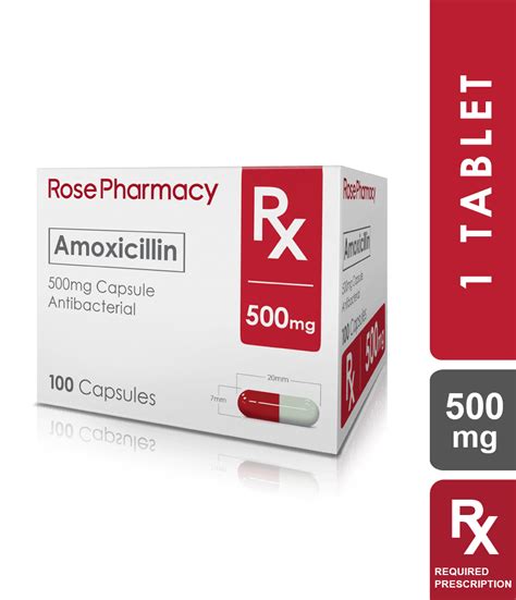 Amoxicillin 500Mg Capsules - Rose Pharmacy Generics - Rose Pharmacy ...