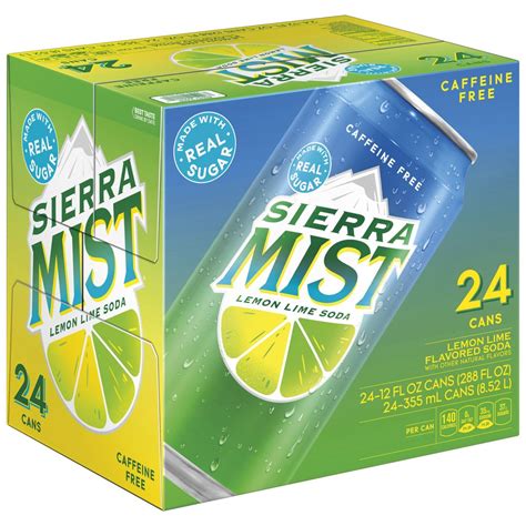 (24 Cans) Sierra Mist Lemon Lime Soda, 12 fl oz - Walmart.com - Walmart.com