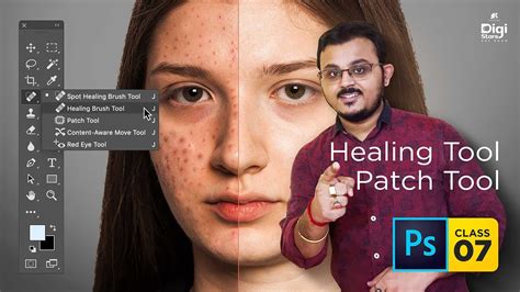 Healing Tool In Photoshop | How To Use Healing Brush Tool | Photoshop ...