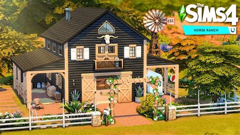 #EAPartner Renovated Horse Ranch Barn 🐴 The Sims 4 Horse Ranch Speed ...