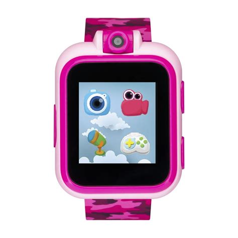 iTech - iTech Jr. Kids Smartwatch Fuchsia with Camo Print - Walmart.com - Walmart.com